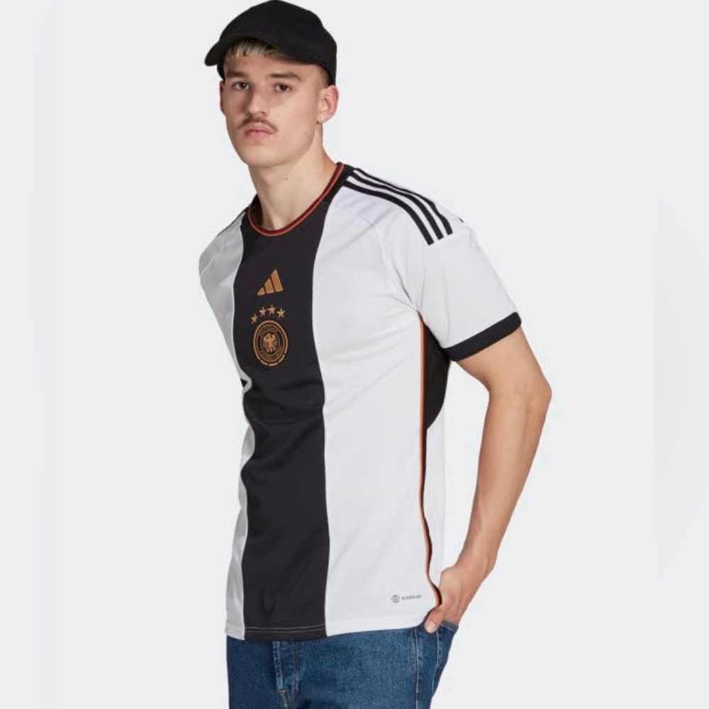 Adidas Germany 22 Away Jersey White/Black Men's